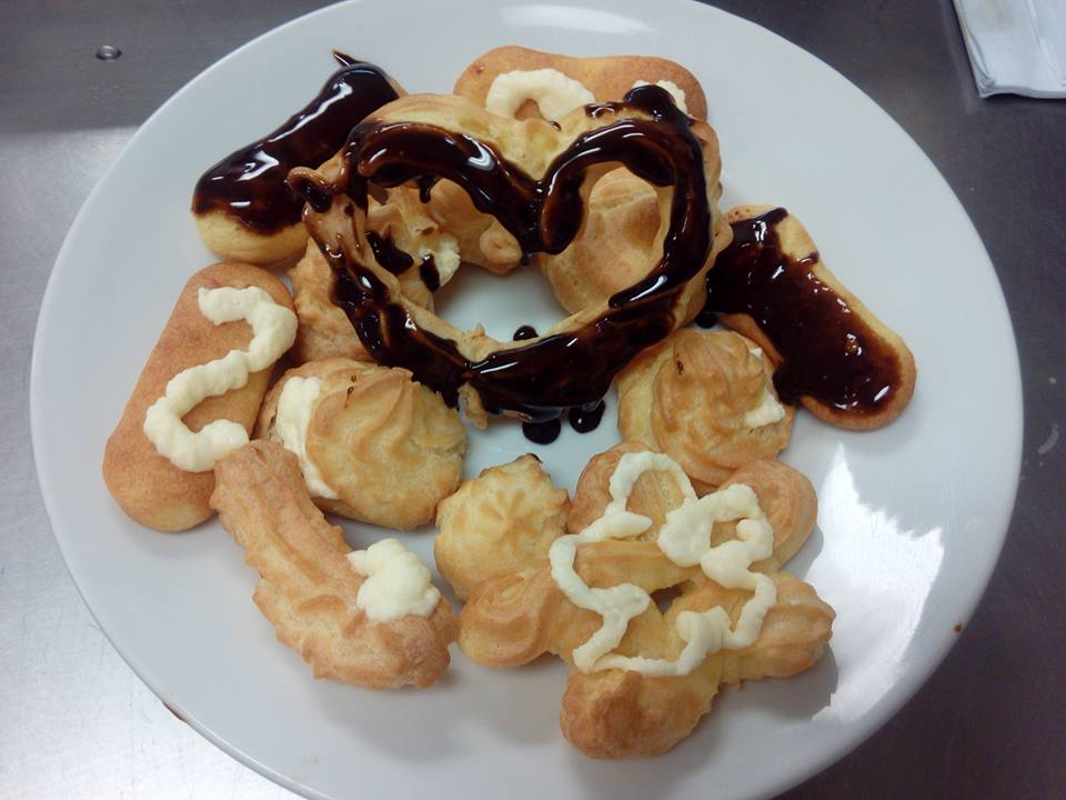 DIY Choux pastry - creme patissiere, coffee fondant, chantily cream1